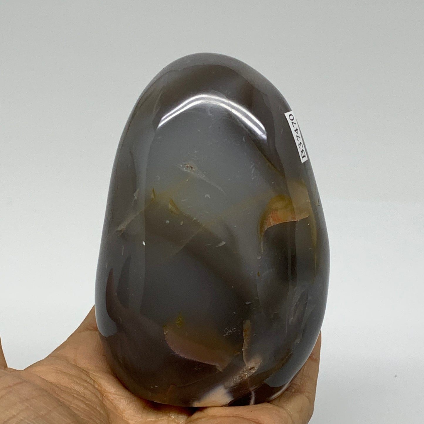 1.16 lbs, 3.7"x2.6"x2.3" Orca Agate Freeform Reiki Energy Crystal Reiki, B37470