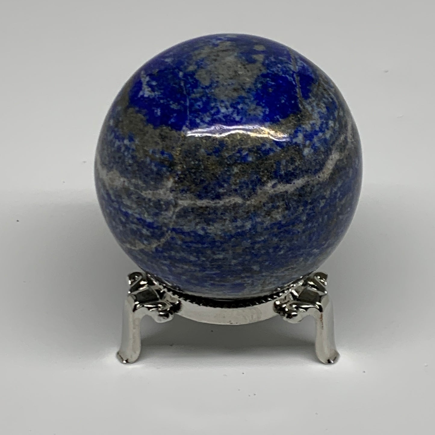 0.84 lbs,2.4"(61mm), Lapis Lazuli Sphere Ball Gemstone @Afghanistan, B33122