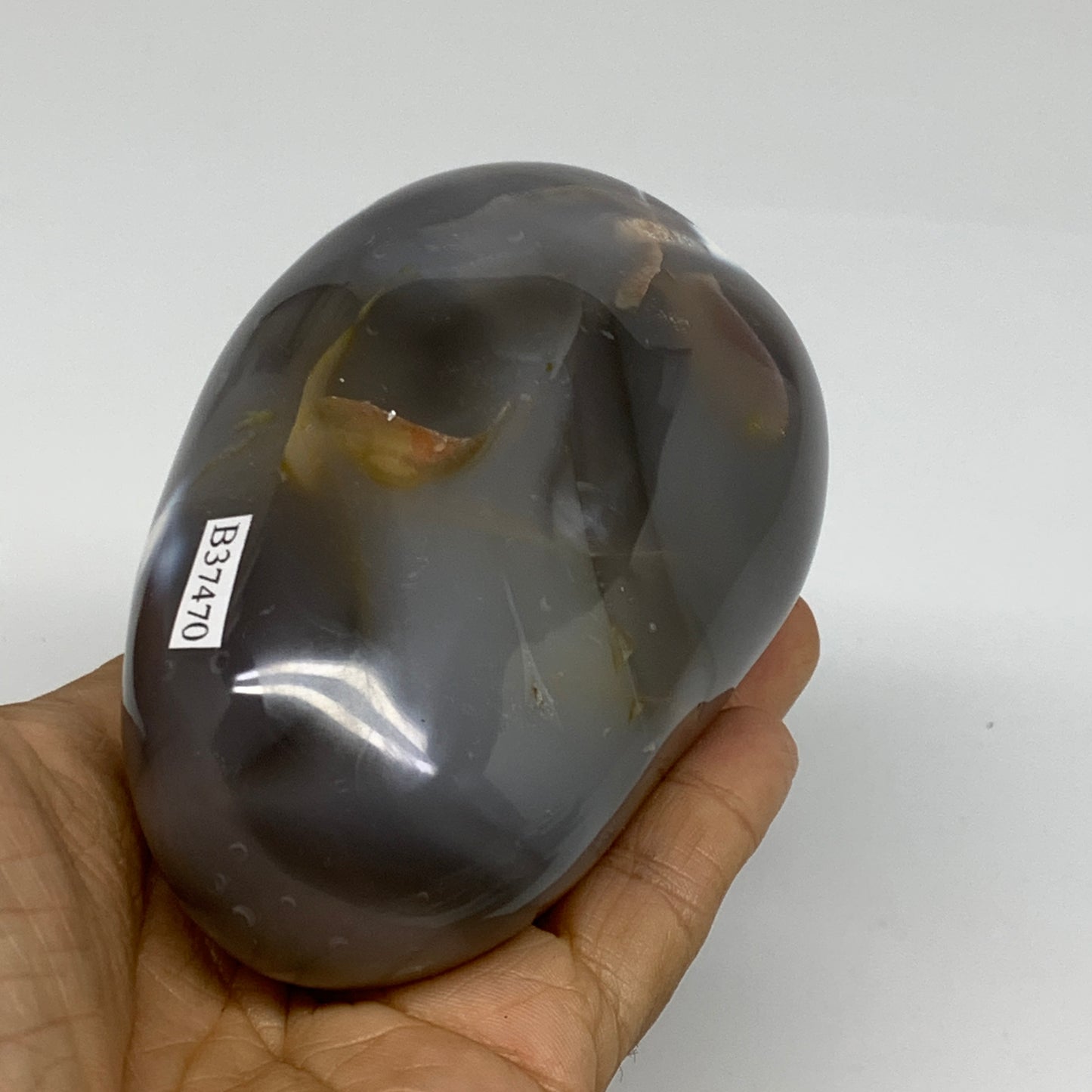 1.16 lbs, 3.7"x2.6"x2.3" Orca Agate Freeform Reiki Energy Crystal Reiki, B37470