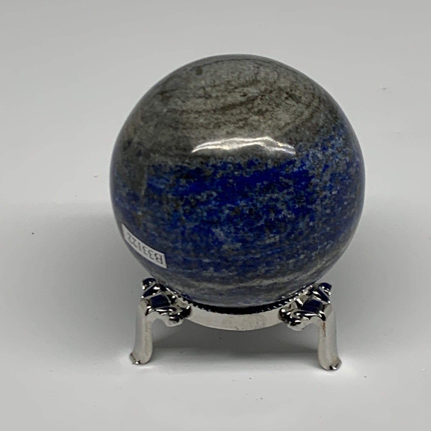 0.84 lbs,2.4"(61mm), Lapis Lazuli Sphere Ball Gemstone @Afghanistan, B33122