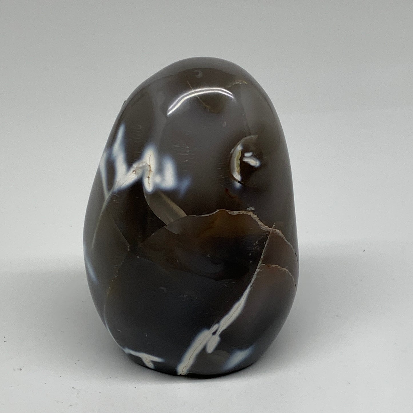 1.16 lbs, 3.7"x2.6"x2.3" Orca Agate Freeform Reiki Energy Crystal Reiki, B37470