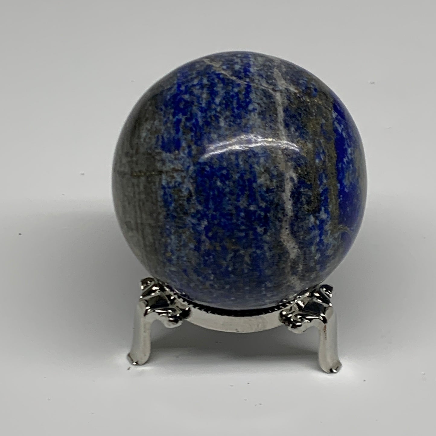 0.84 lbs,2.4"(61mm), Lapis Lazuli Sphere Ball Gemstone @Afghanistan, B33122