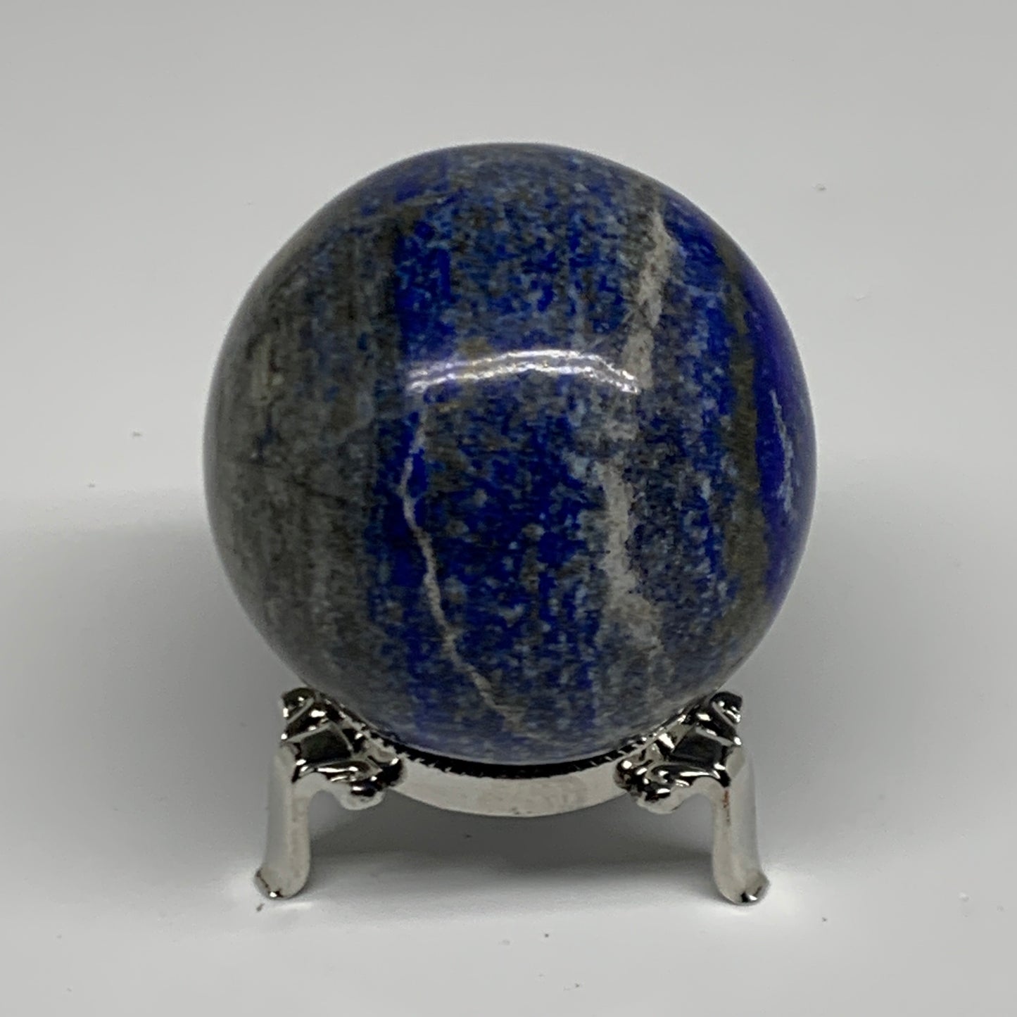 0.84 lbs,2.4"(61mm), Lapis Lazuli Sphere Ball Gemstone @Afghanistan, B33122