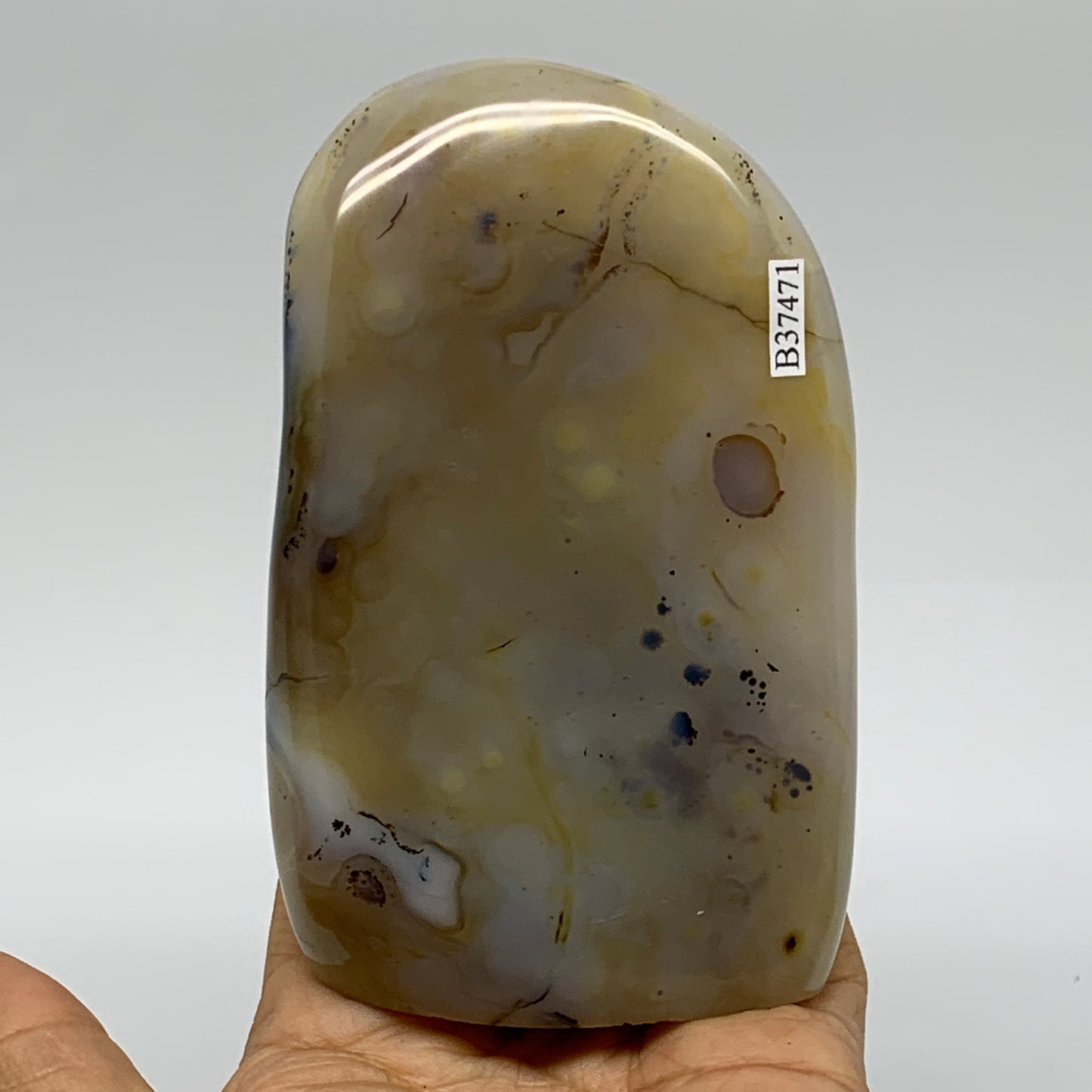 1 lbs, 4.5"x2.8"x1.4" Dendrite Agate Freeform Reiki Energy Crystal, B37471