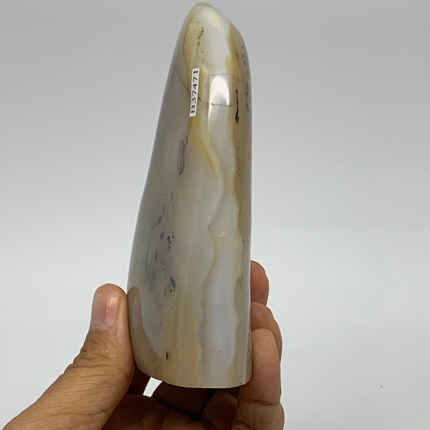 1 lbs, 4.5"x2.8"x1.4" Dendrite Agate Freeform Reiki Energy Crystal, B37471