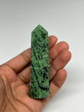 91.2g, 3.2"x0.8", Natural Ruby Zoisite Tower Point Obelisk @India, B31440