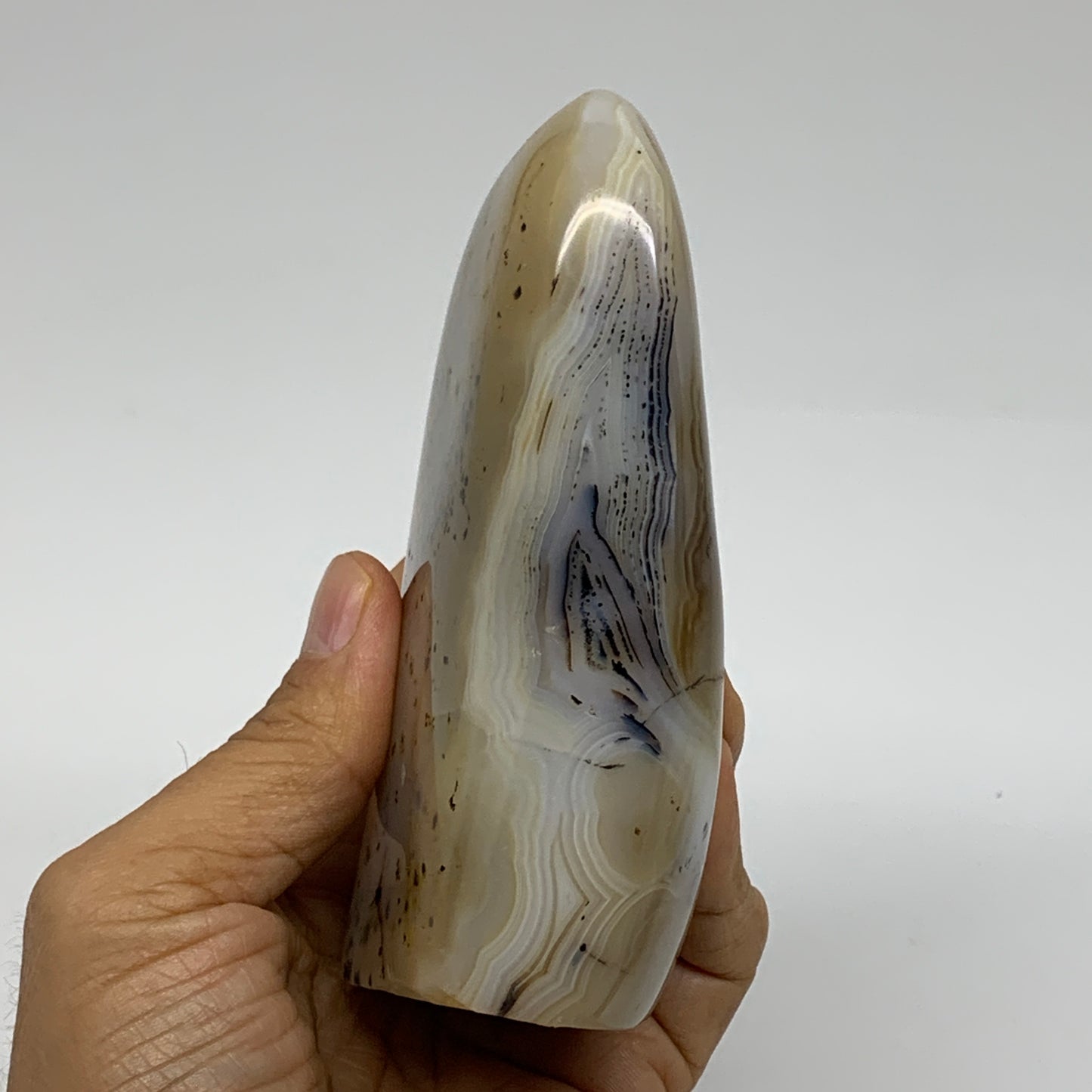 1 lbs, 4.5"x2.8"x1.4" Dendrite Agate Freeform Reiki Energy Crystal, B37471