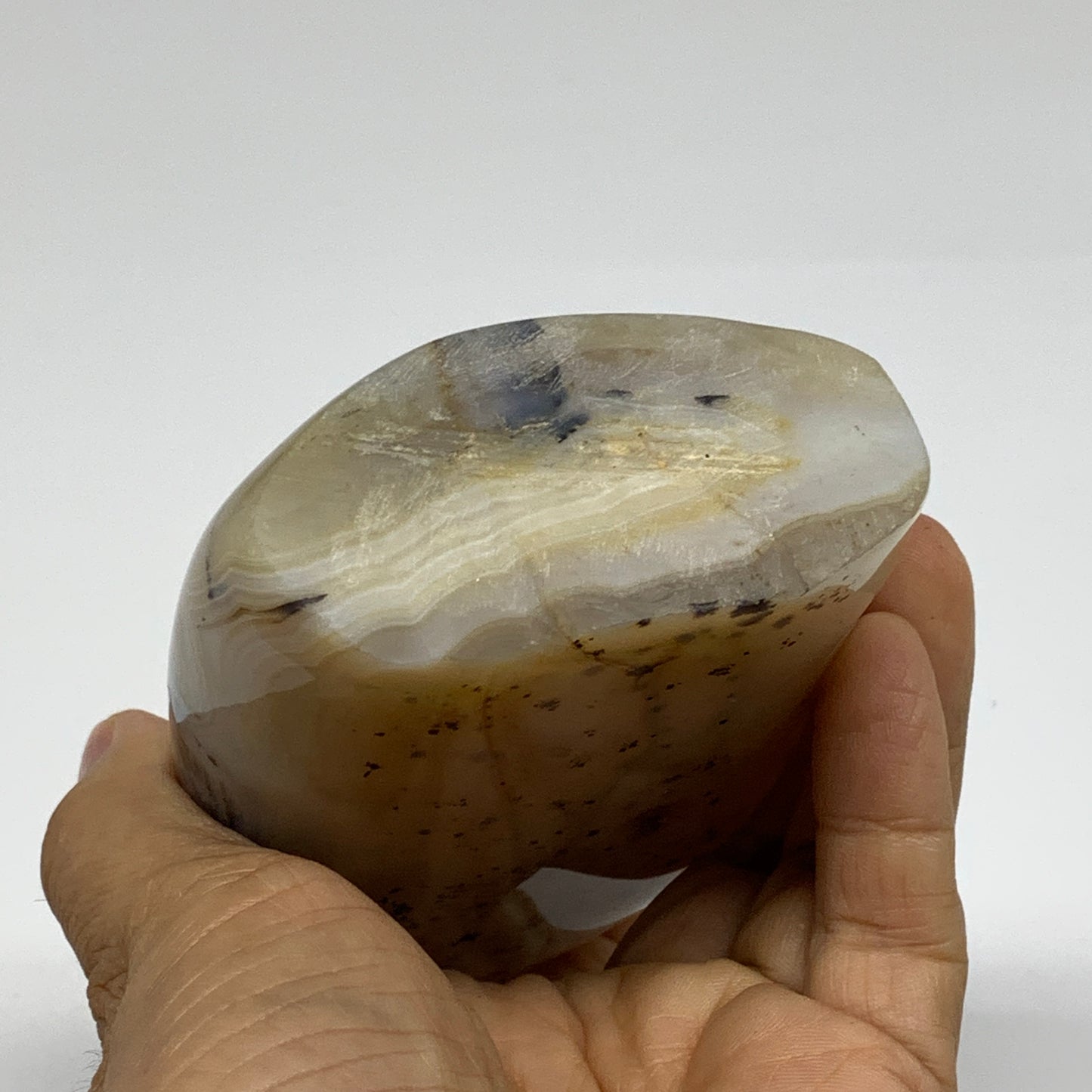 1 lbs, 4.5"x2.8"x1.4" Dendrite Agate Freeform Reiki Energy Crystal, B37471