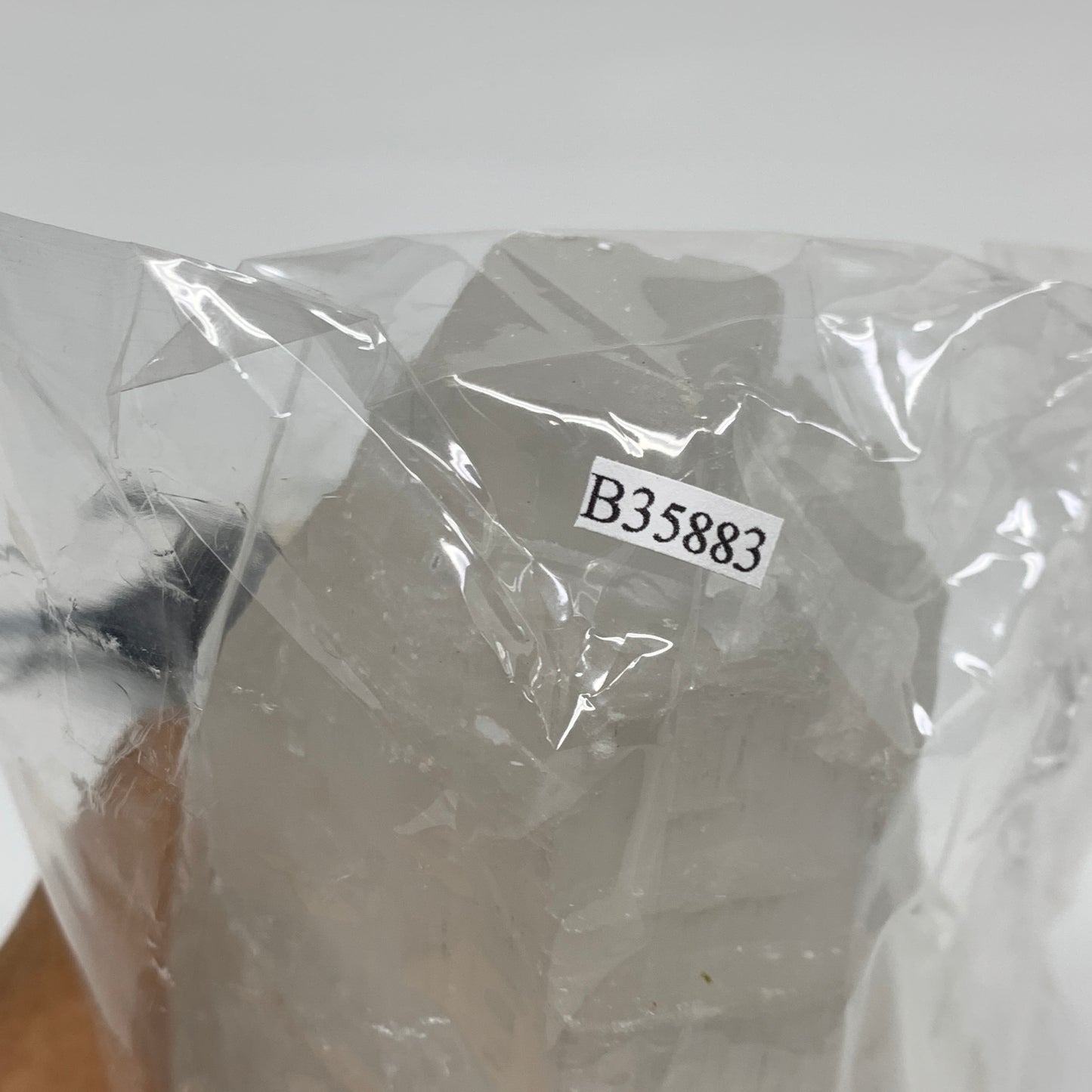 2 lbs, 6"x3.1", Raw Rough Selenite (Satin Spar) Lamp Tower, 6ft Chord, B35883