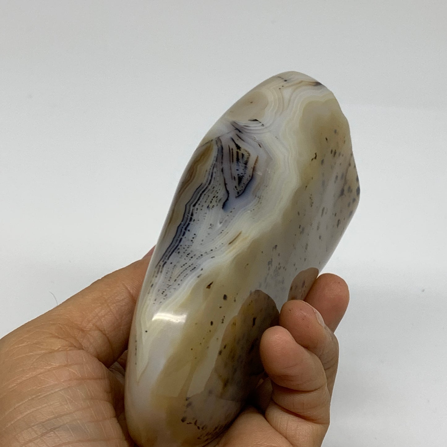 1 lbs, 4.5"x2.8"x1.4" Dendrite Agate Freeform Reiki Energy Crystal, B37471
