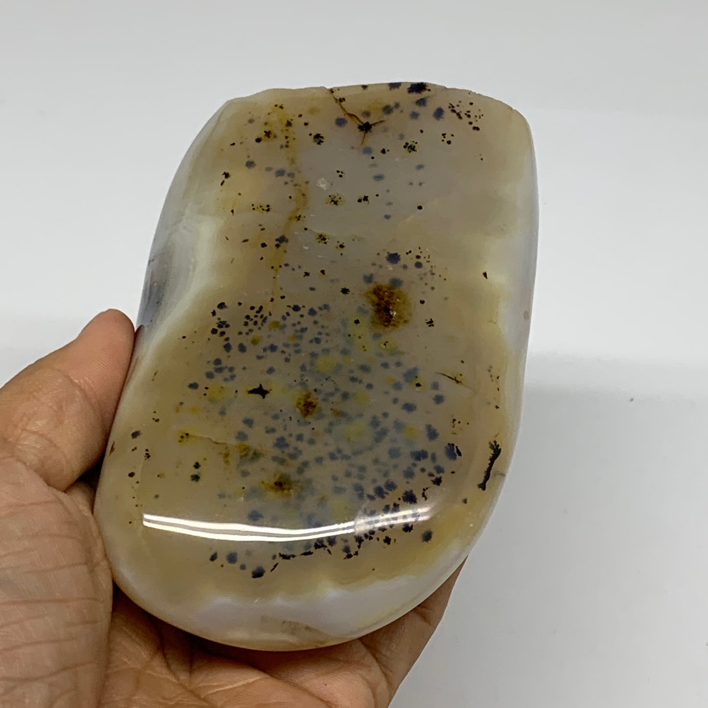1 lbs, 4.5"x2.8"x1.4" Dendrite Agate Freeform Reiki Energy Crystal, B37471