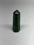91.9g, 3.1"x0.8", Natural Ruby Zoisite Tower Point Obelisk @India, B31441