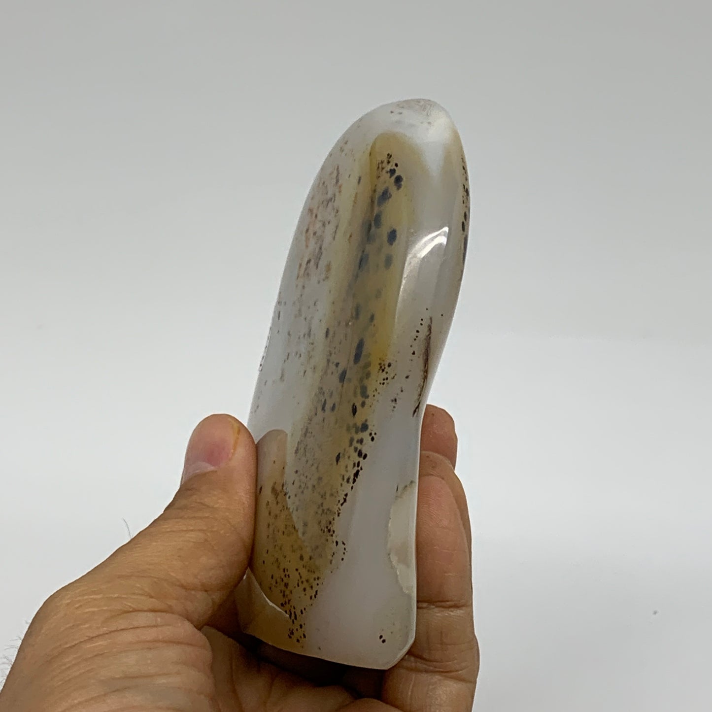 0.81 lbs, 4"x3.4"x1" Dendrite Agate Freeform Reiki Energy Crystal, B37472
