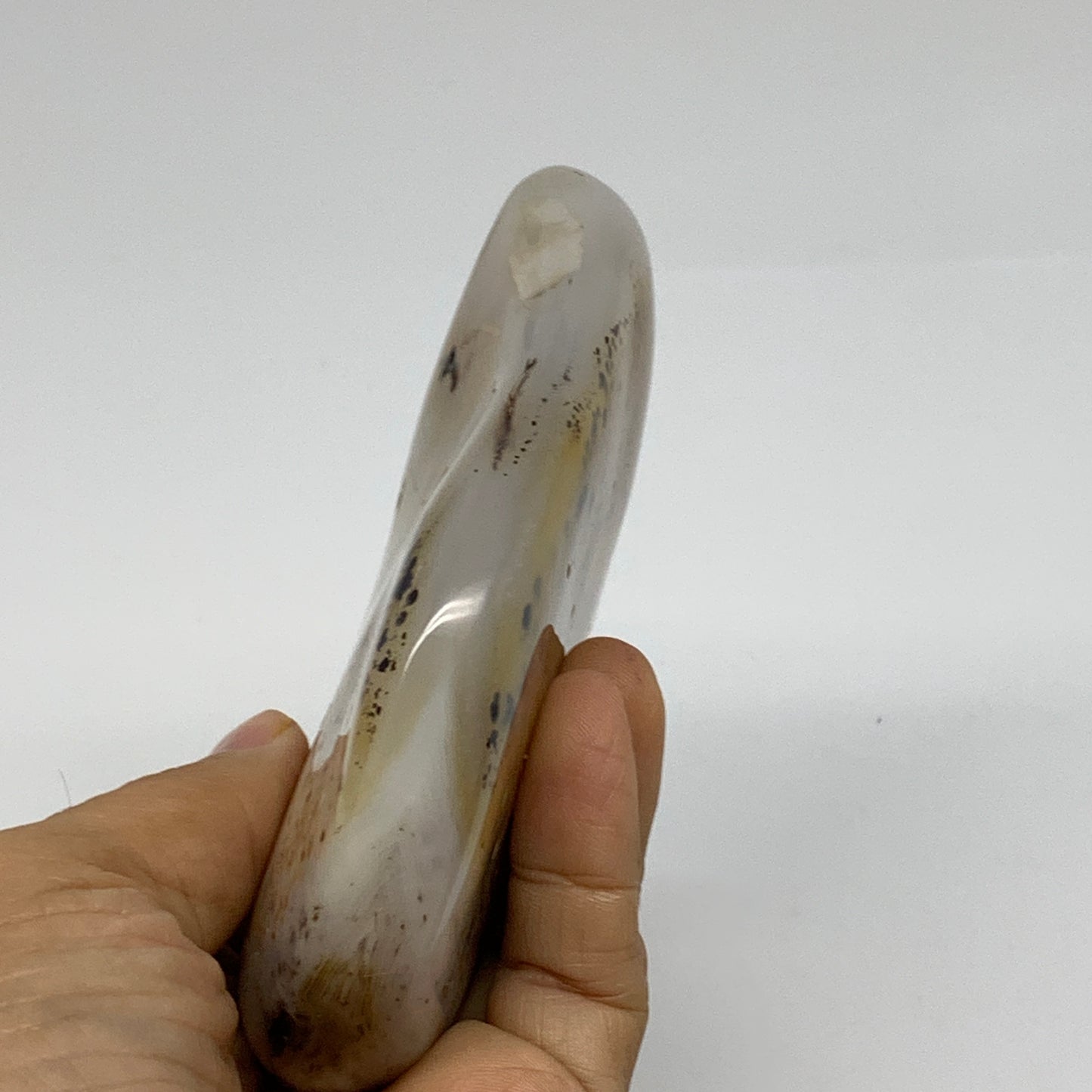 0.81 lbs, 4"x3.4"x1" Dendrite Agate Freeform Reiki Energy Crystal, B37472