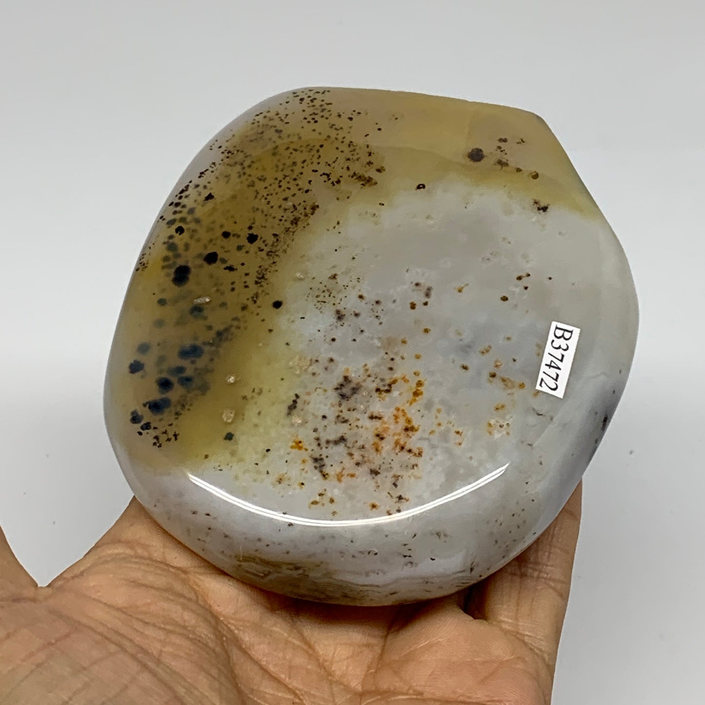 0.81 lbs, 4"x3.4"x1" Dendrite Agate Freeform Reiki Energy Crystal, B37472