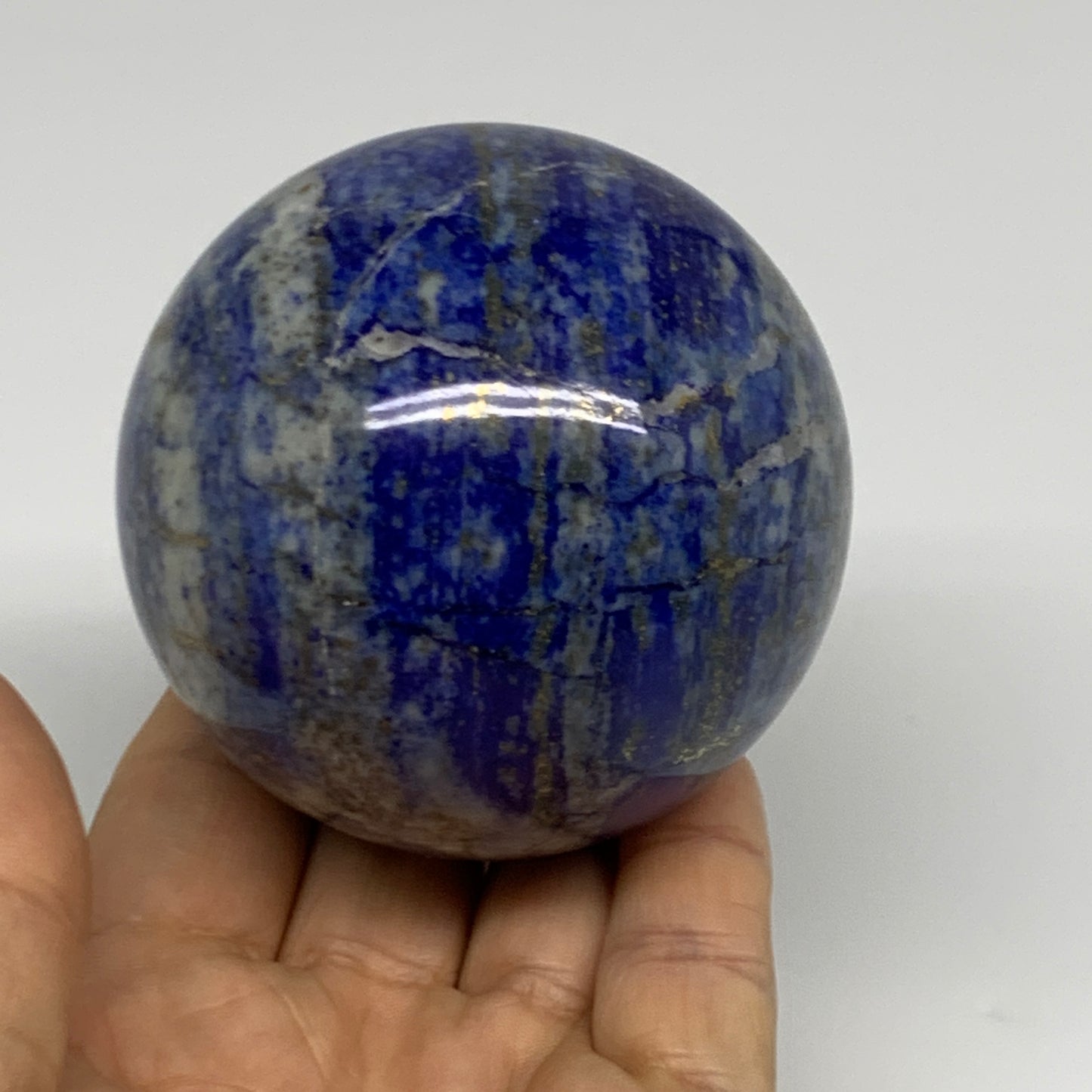 1.19 lbs,2.8"(70mm), Lapis Lazuli Sphere Ball Gemstone @Afghanistan, B33124