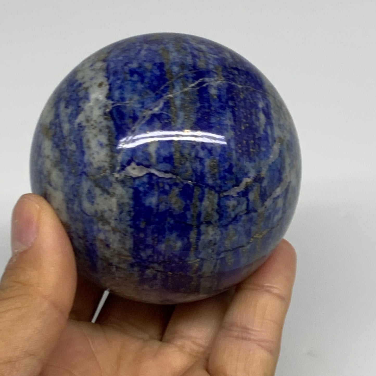 1.19 lbs,2.8"(70mm), Lapis Lazuli Sphere Ball Gemstone @Afghanistan, B33124