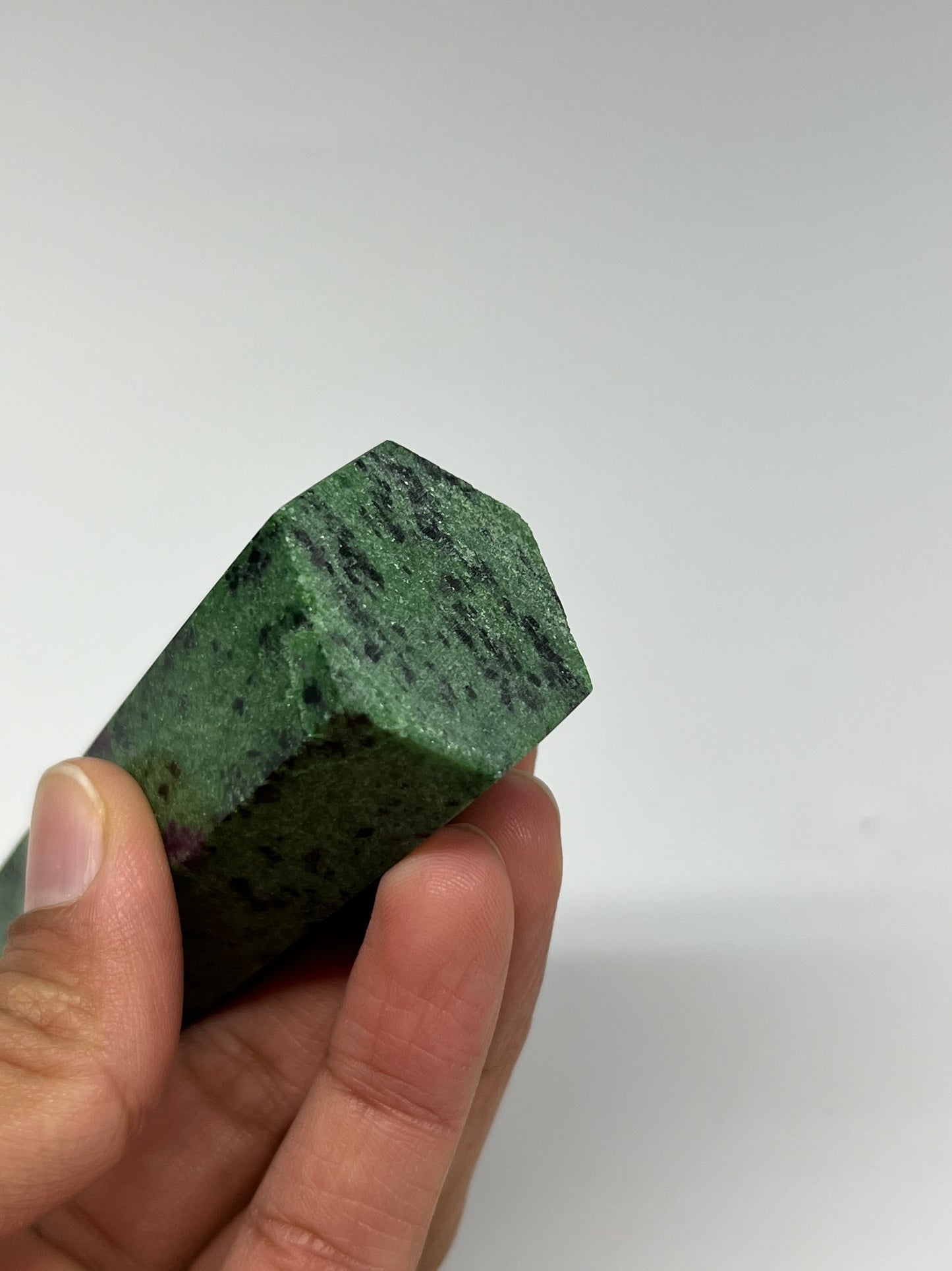 141.5g, 3.4"x1", Natural Ruby Zoisite Tower Point Obelisk @India, B31442