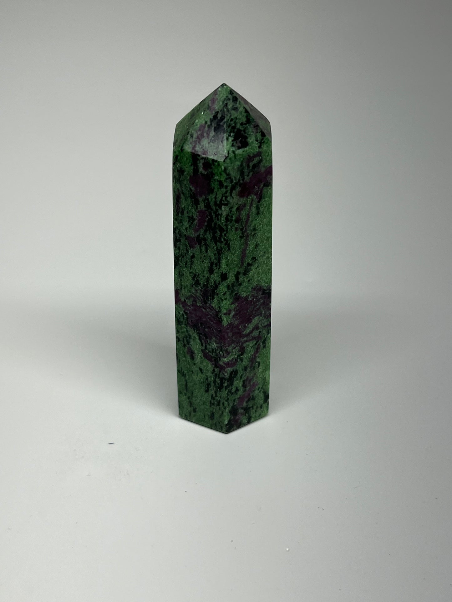 141.5g, 3.4"x1", Natural Ruby Zoisite Tower Point Obelisk @India, B31442