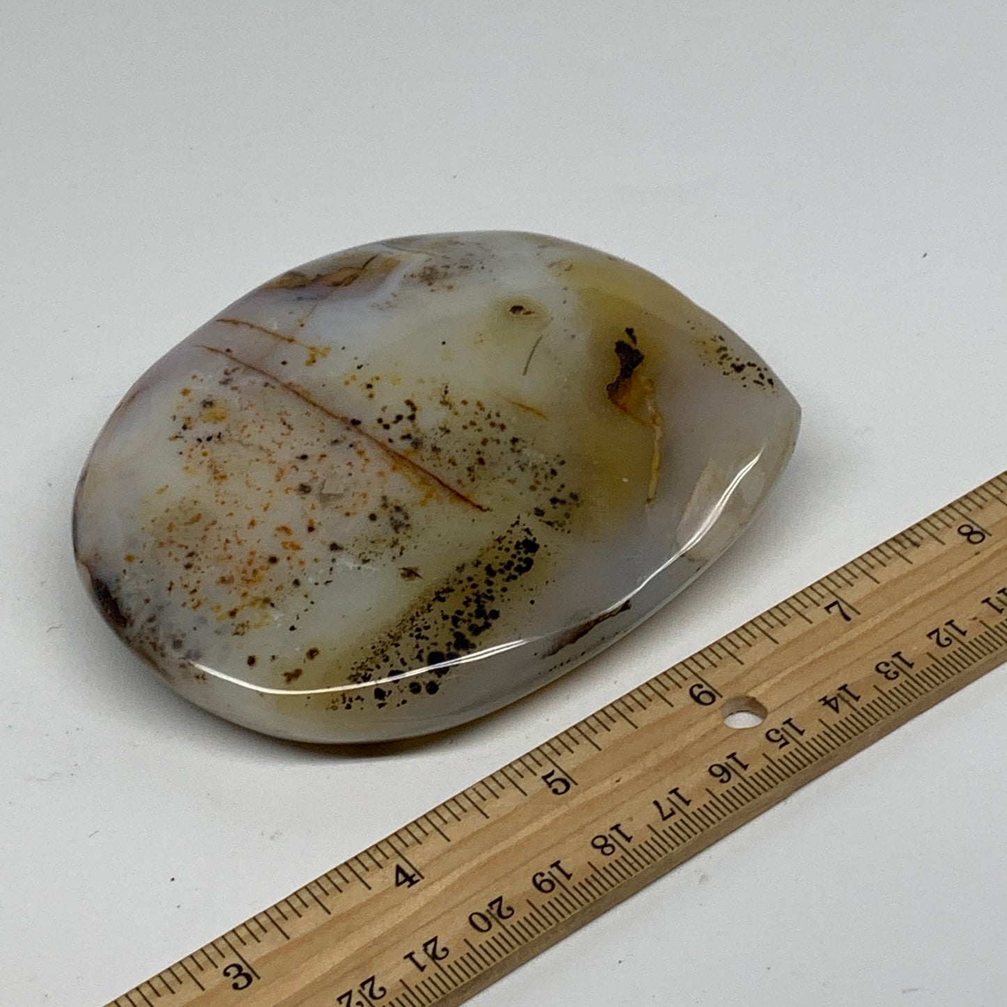0.81 lbs, 4"x3.4"x1" Dendrite Agate Freeform Reiki Energy Crystal, B37472