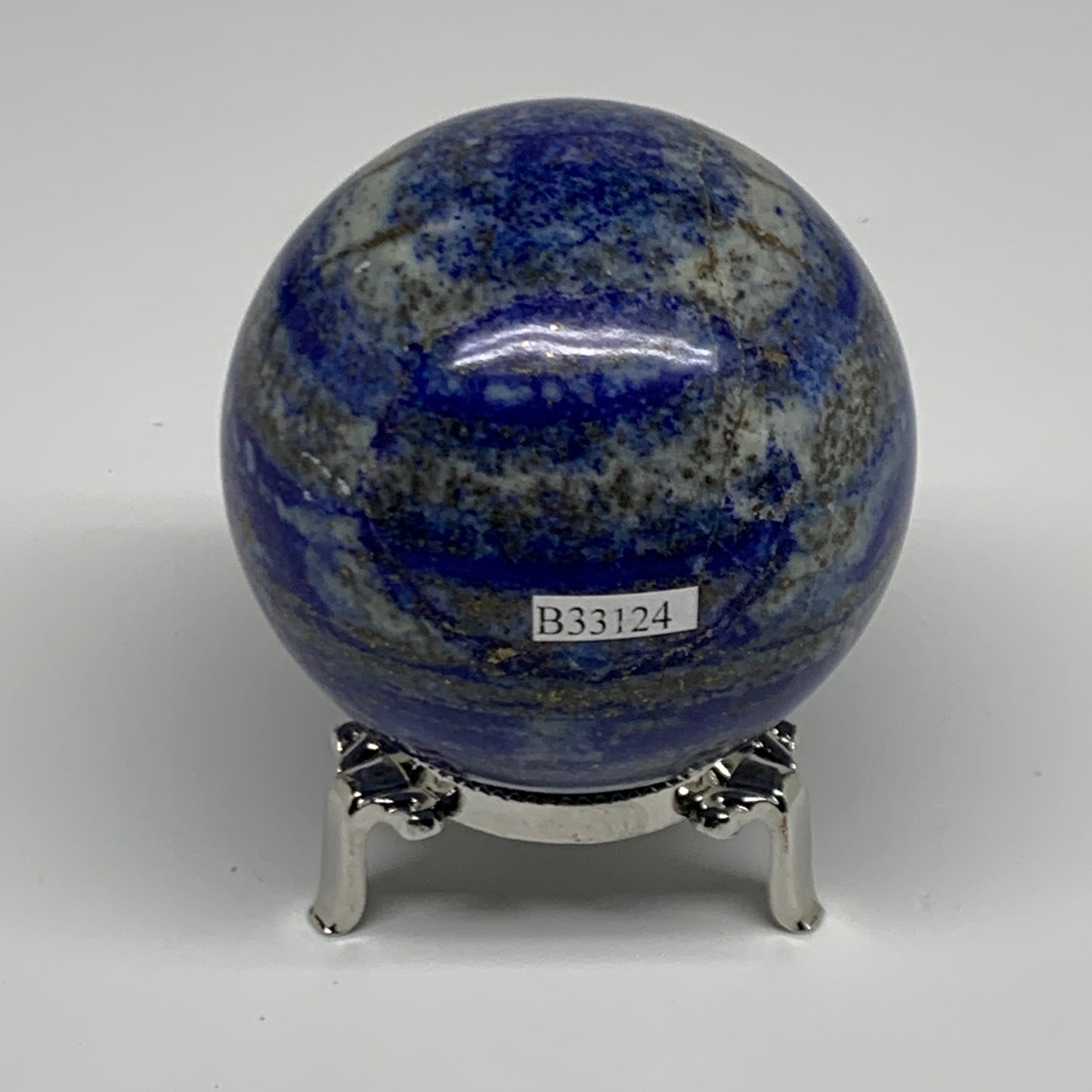 1.19 lbs,2.8"(70mm), Lapis Lazuli Sphere Ball Gemstone @Afghanistan, B33124