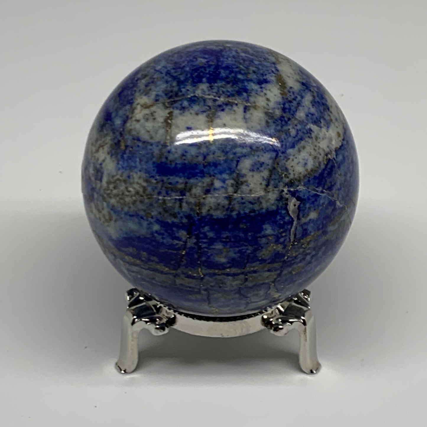 1.19 lbs,2.8"(70mm), Lapis Lazuli Sphere Ball Gemstone @Afghanistan, B33124