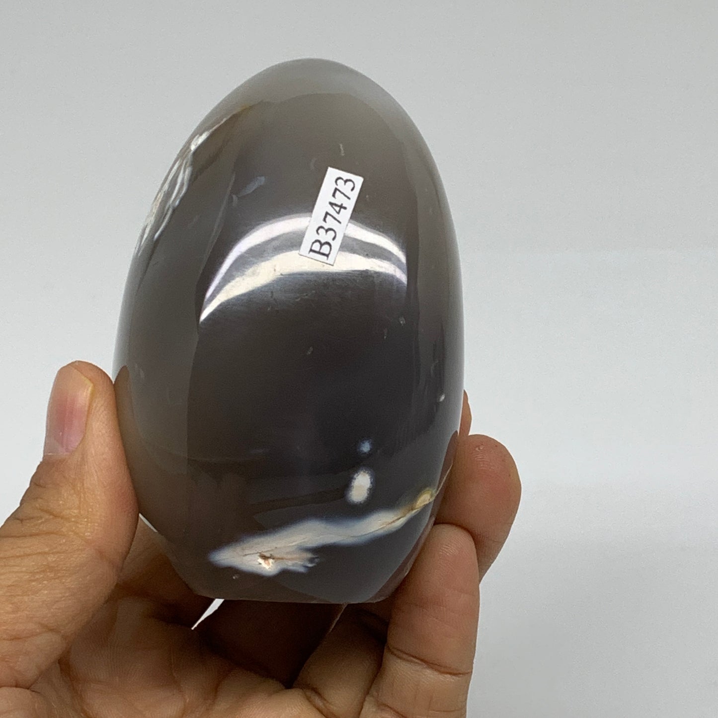 0.93 lbs, 3.2"x2.8"x2.1" Orca Agate Freeform Reiki Energy Crystal, B37473