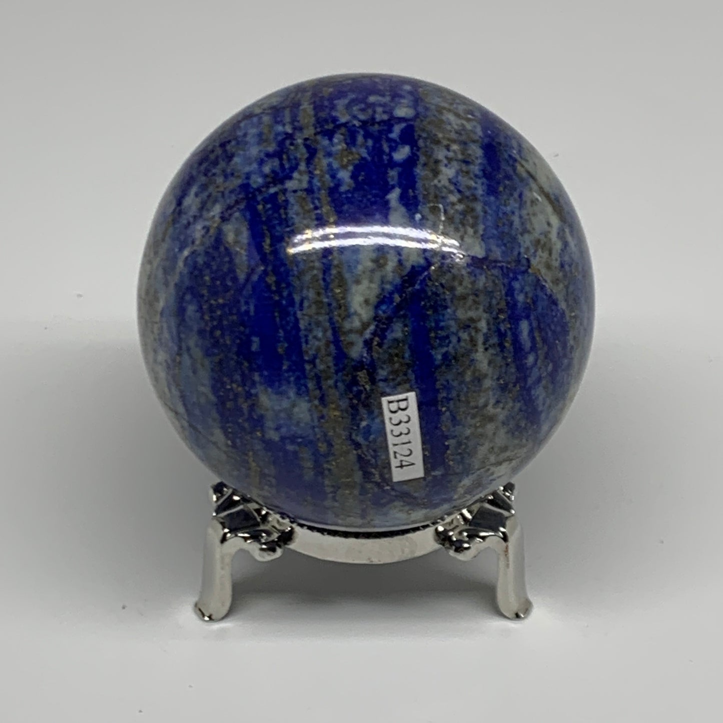 1.19 lbs,2.8"(70mm), Lapis Lazuli Sphere Ball Gemstone @Afghanistan, B33124
