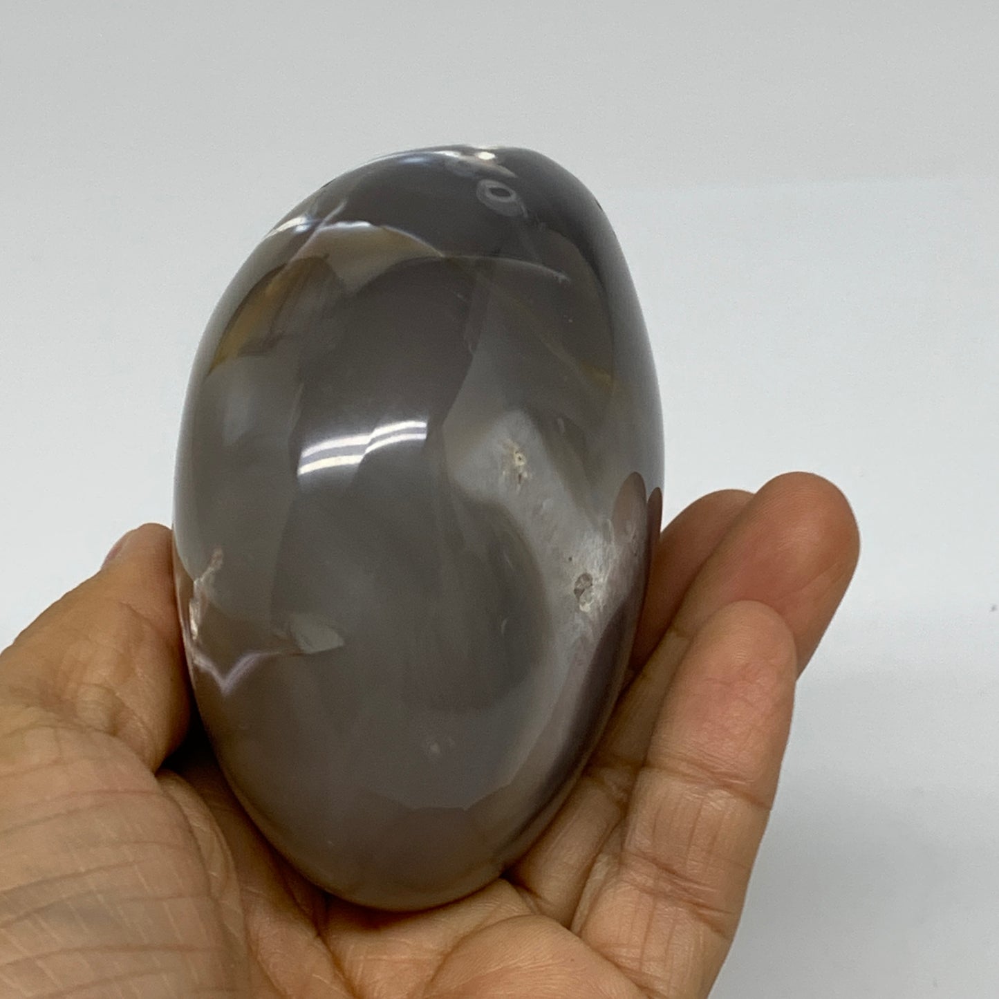 0.93 lbs, 3.2"x2.8"x2.1" Orca Agate Freeform Reiki Energy Crystal, B37473