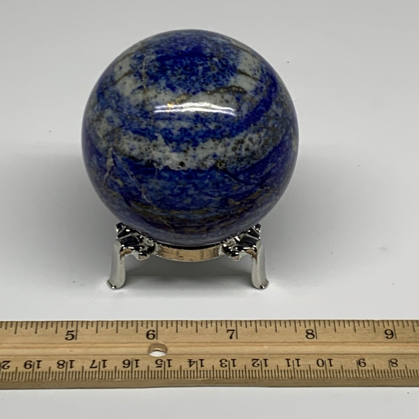 1.19 lbs,2.8"(70mm), Lapis Lazuli Sphere Ball Gemstone @Afghanistan, B33124