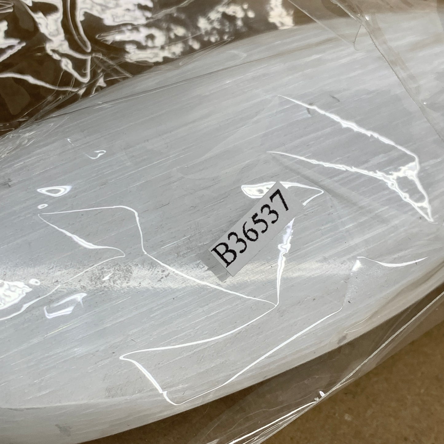 0.73 lbs, 9.75"x1.9"x1", Natural Selenite Crystal Dagger (Satin Spar), B36537