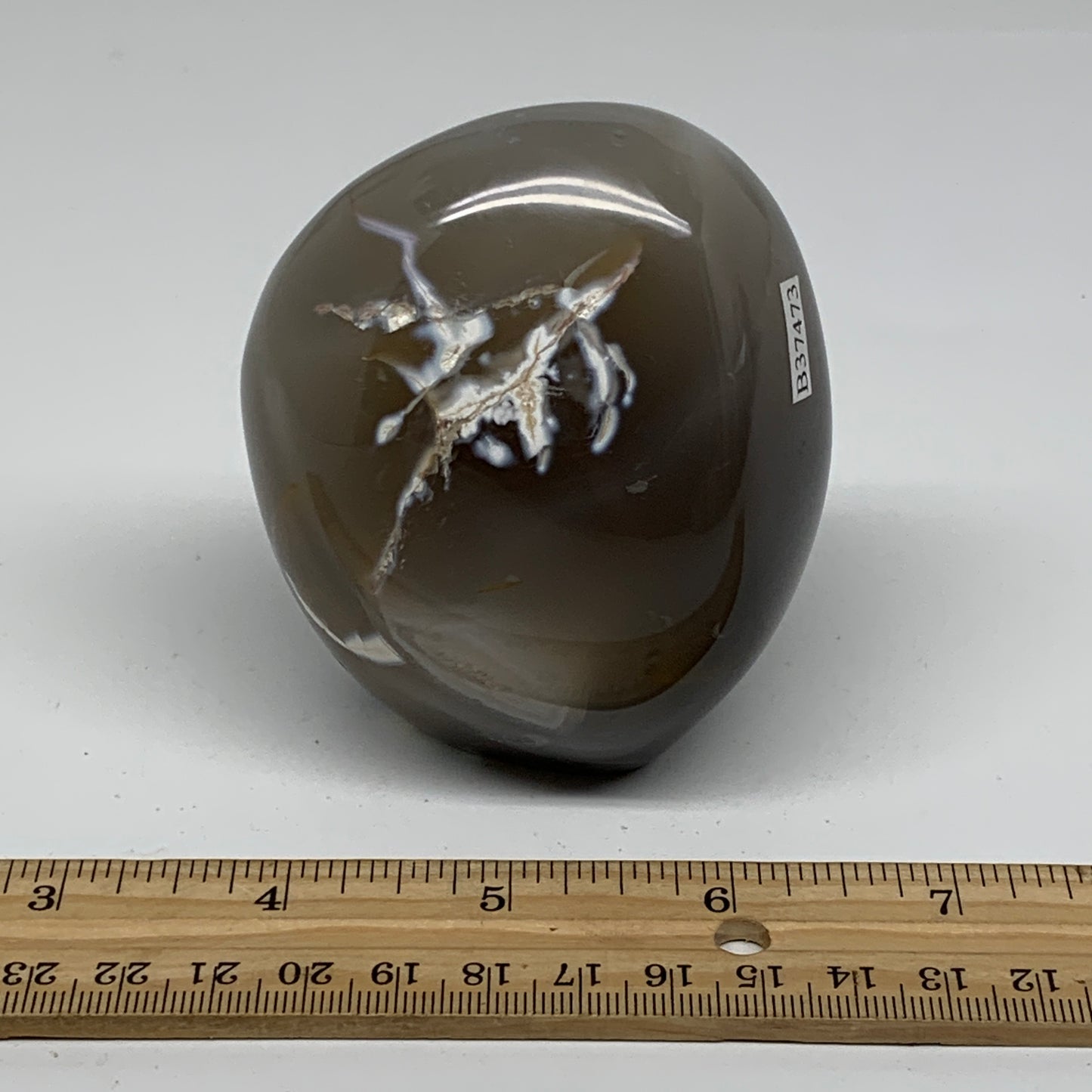 0.93 lbs, 3.2"x2.8"x2.1" Orca Agate Freeform Reiki Energy Crystal, B37473