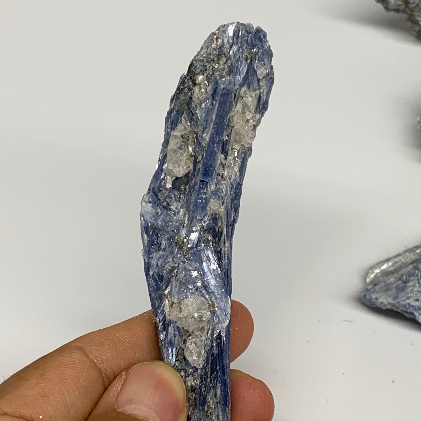 2.2 lbs, 1.7"-3.5", 12pcs, Rough Raw Blue Kyanite Minerals Specimens,B28795