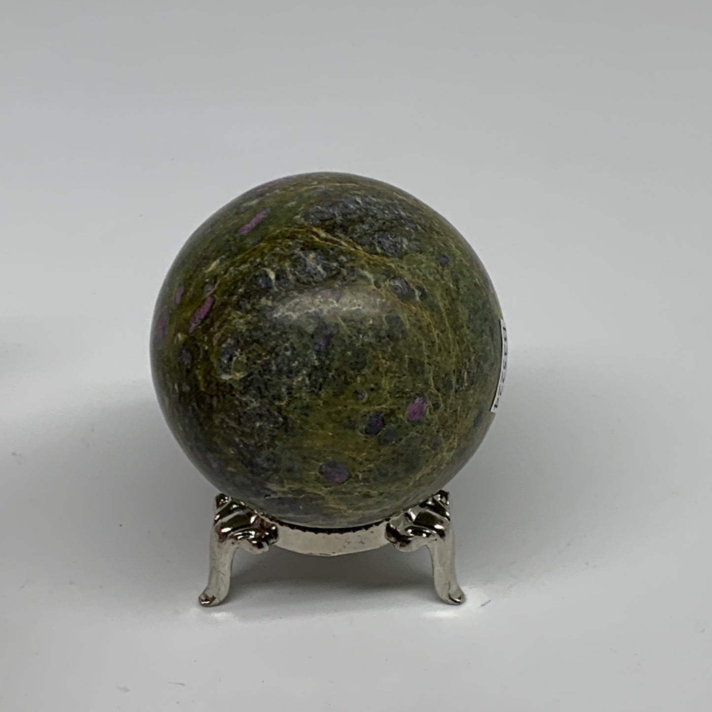 0.56 lbs, 2.1"(52mm), Zoisite with Ruby Sphere Sphere Ball Crystal, B25224
