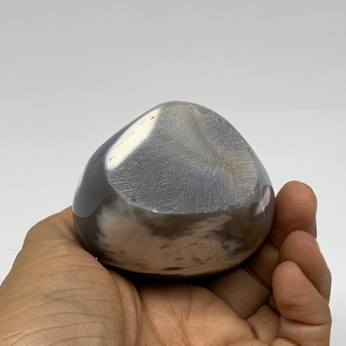 0.92 lbs, 4.1"x2.4"x2" Orca Agate Freeform Reiki Energy Crystal, B37475
