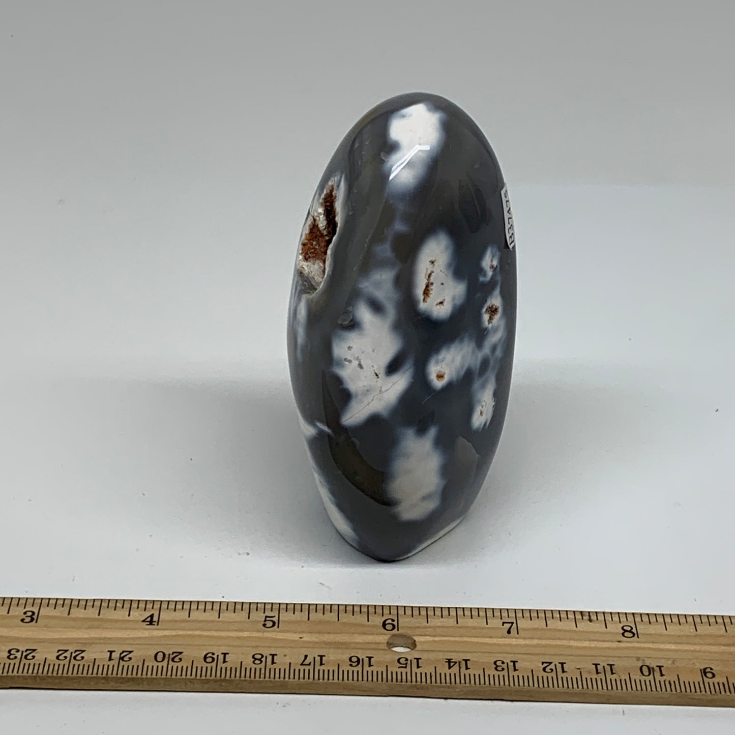 0.92 lbs, 4.1"x2.4"x2" Orca Agate Freeform Reiki Energy Crystal, B37475