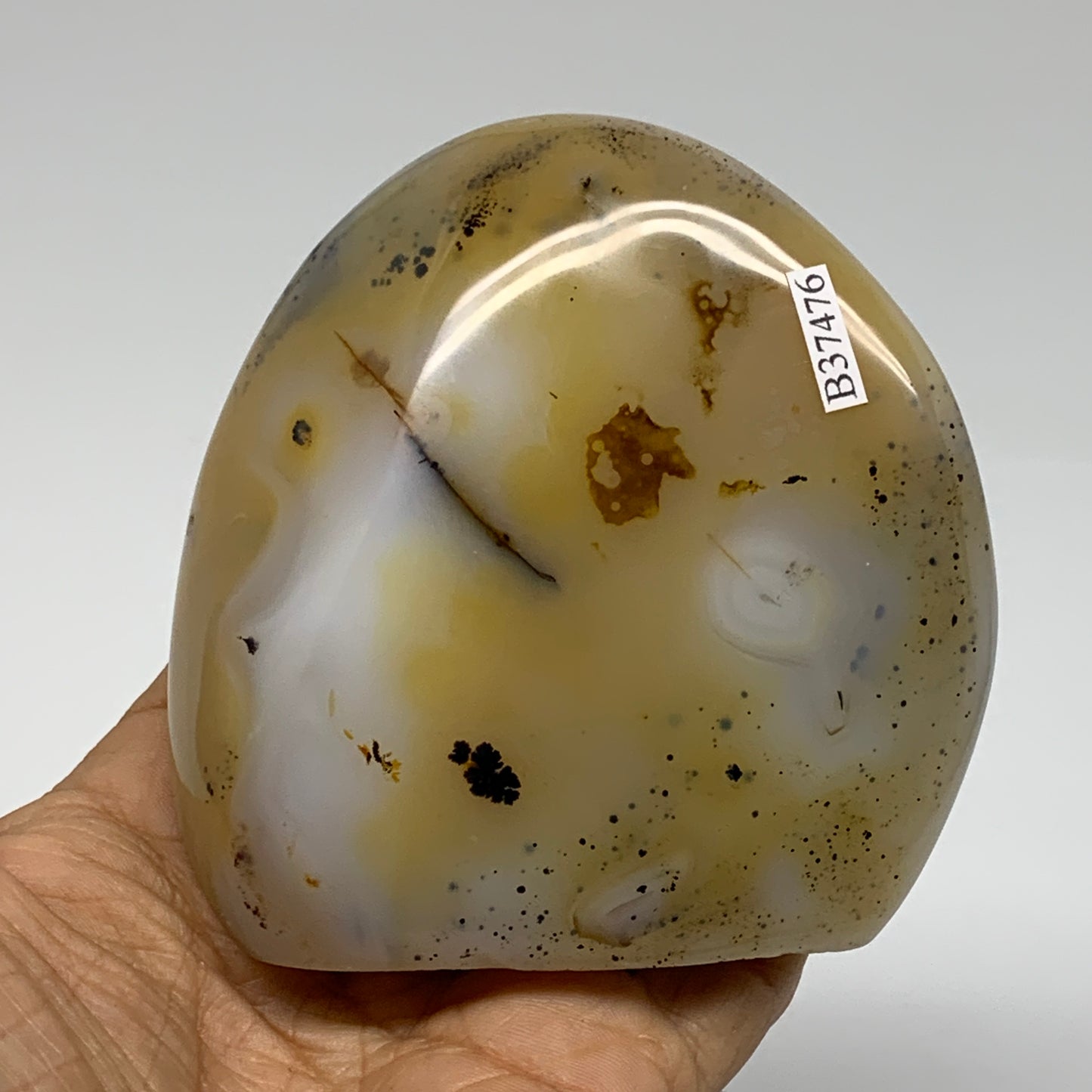 0.72 lbs, 3.3"x3.3"x1.3" Dendrite Agate Freeform Reiki Energy Crystal, B37476