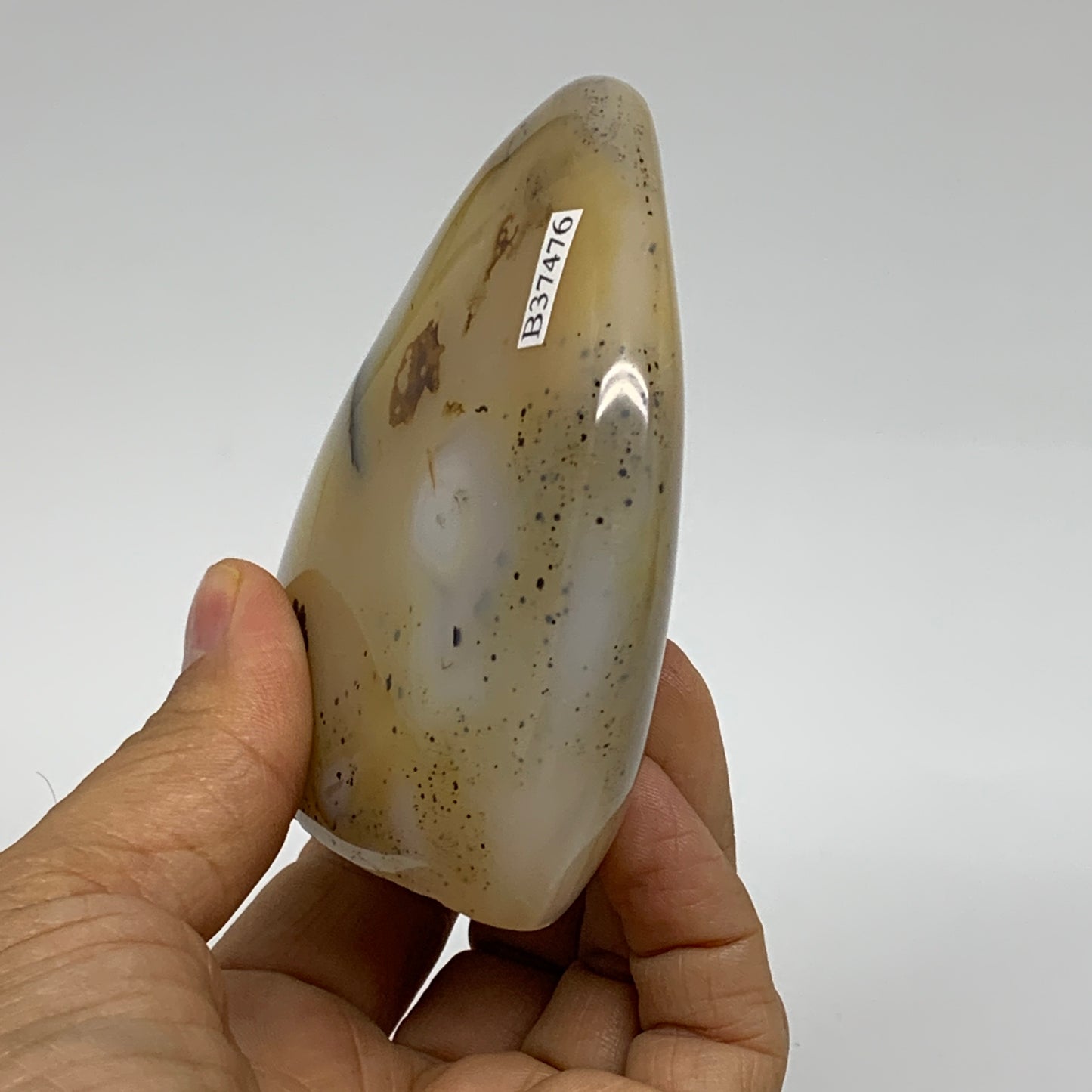 0.72 lbs, 3.3"x3.3"x1.3" Dendrite Agate Freeform Reiki Energy Crystal, B37476
