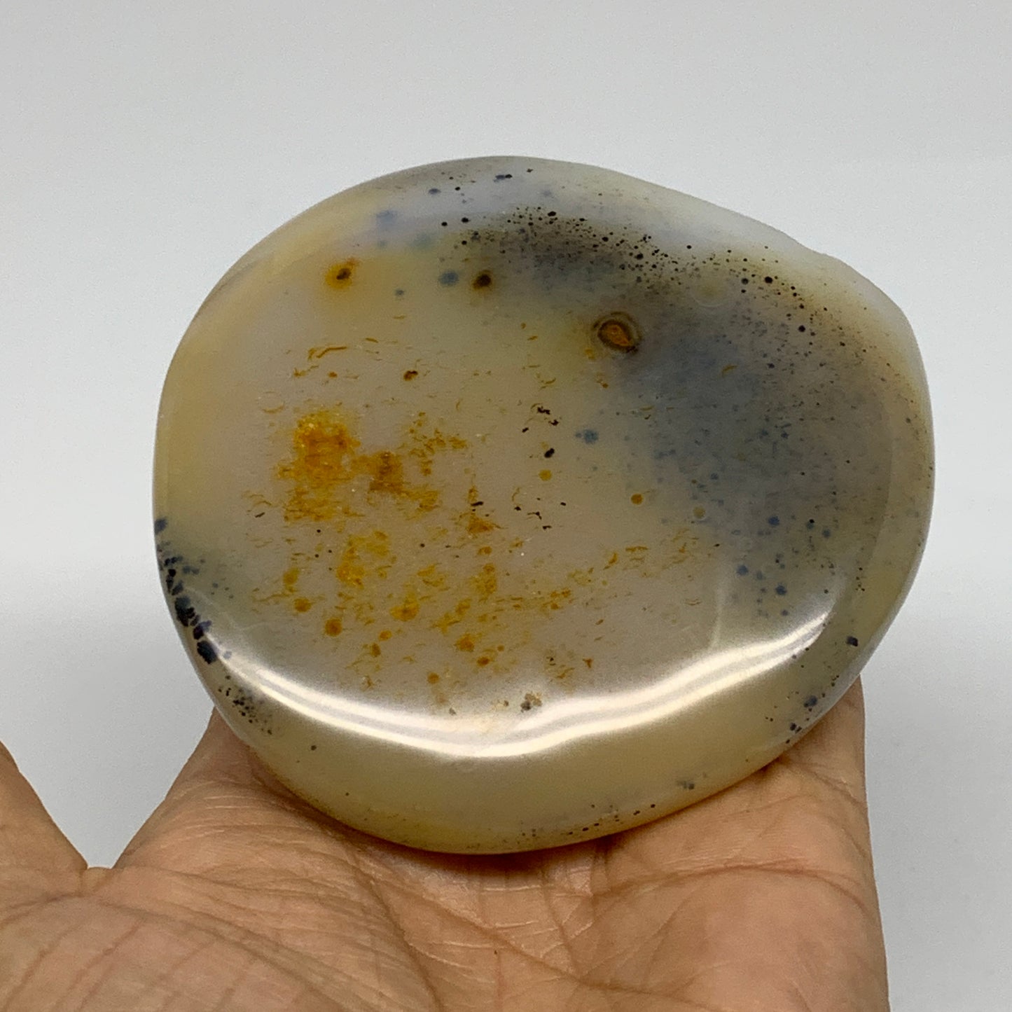 0.72 lbs, 3.3"x3.3"x1.3" Dendrite Agate Freeform Reiki Energy Crystal, B37476
