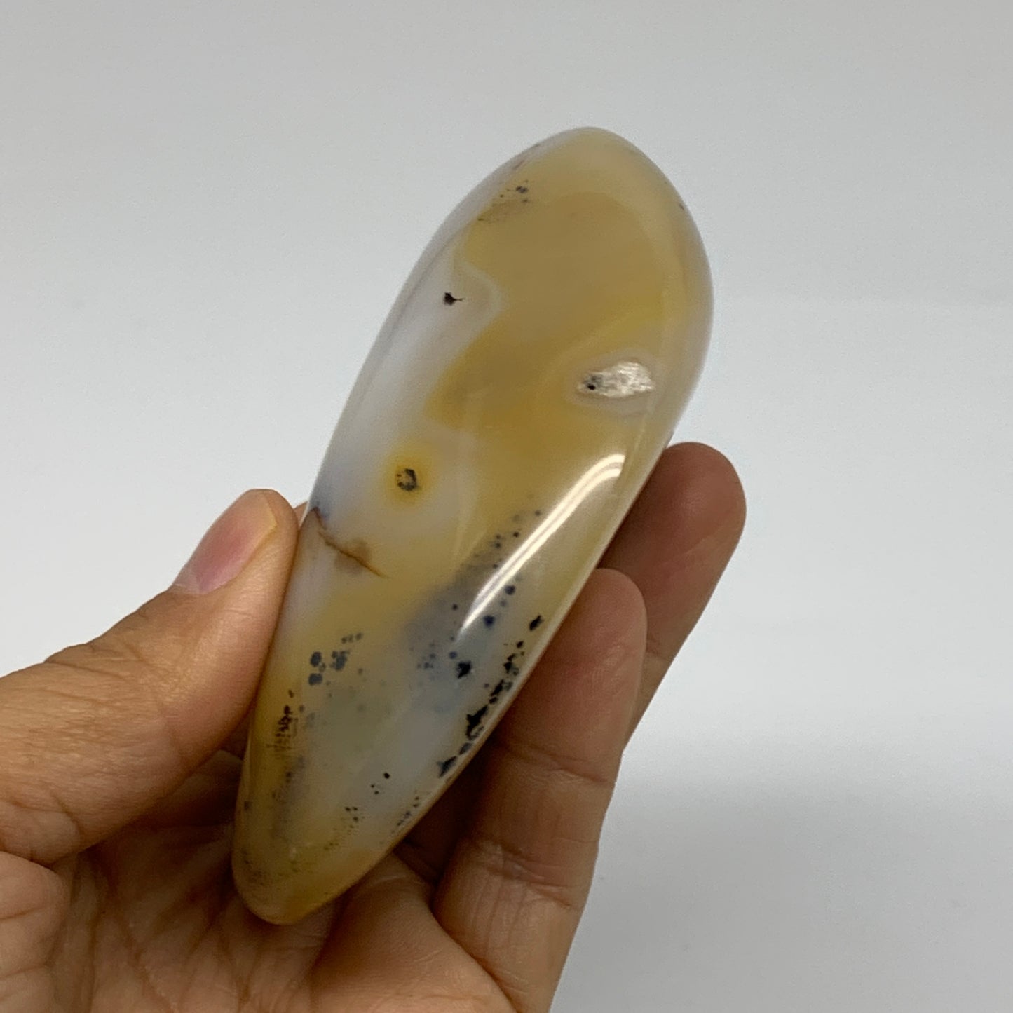 0.72 lbs, 3.3"x3.3"x1.3" Dendrite Agate Freeform Reiki Energy Crystal, B37476