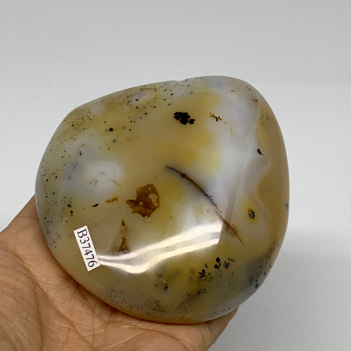 0.72 lbs, 3.3"x3.3"x1.3" Dendrite Agate Freeform Reiki Energy Crystal, B37476