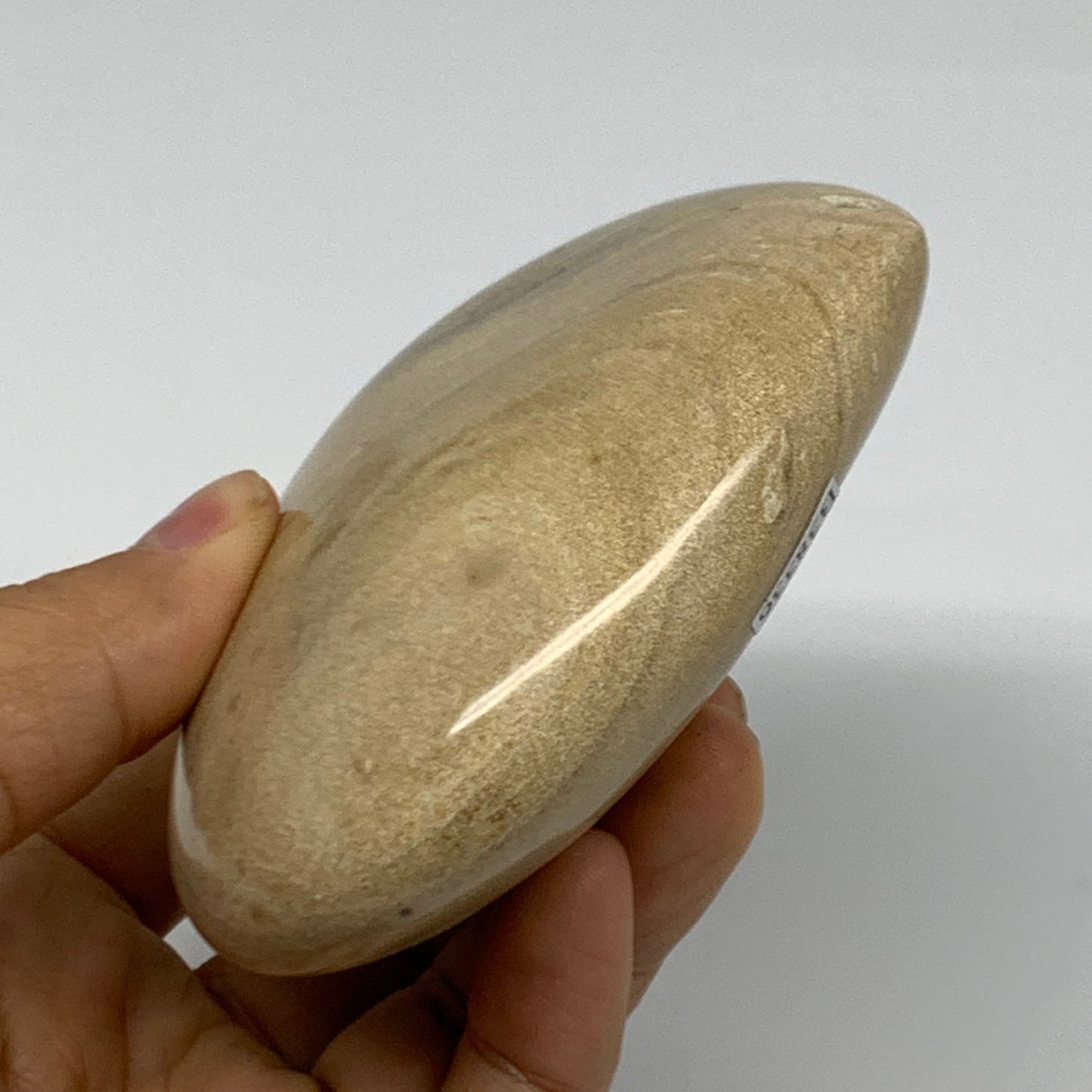 0.77 lbs, 3.4"x3.8"x1.4" Ocean Jasper Heart Polished Healing Crystal, B38336