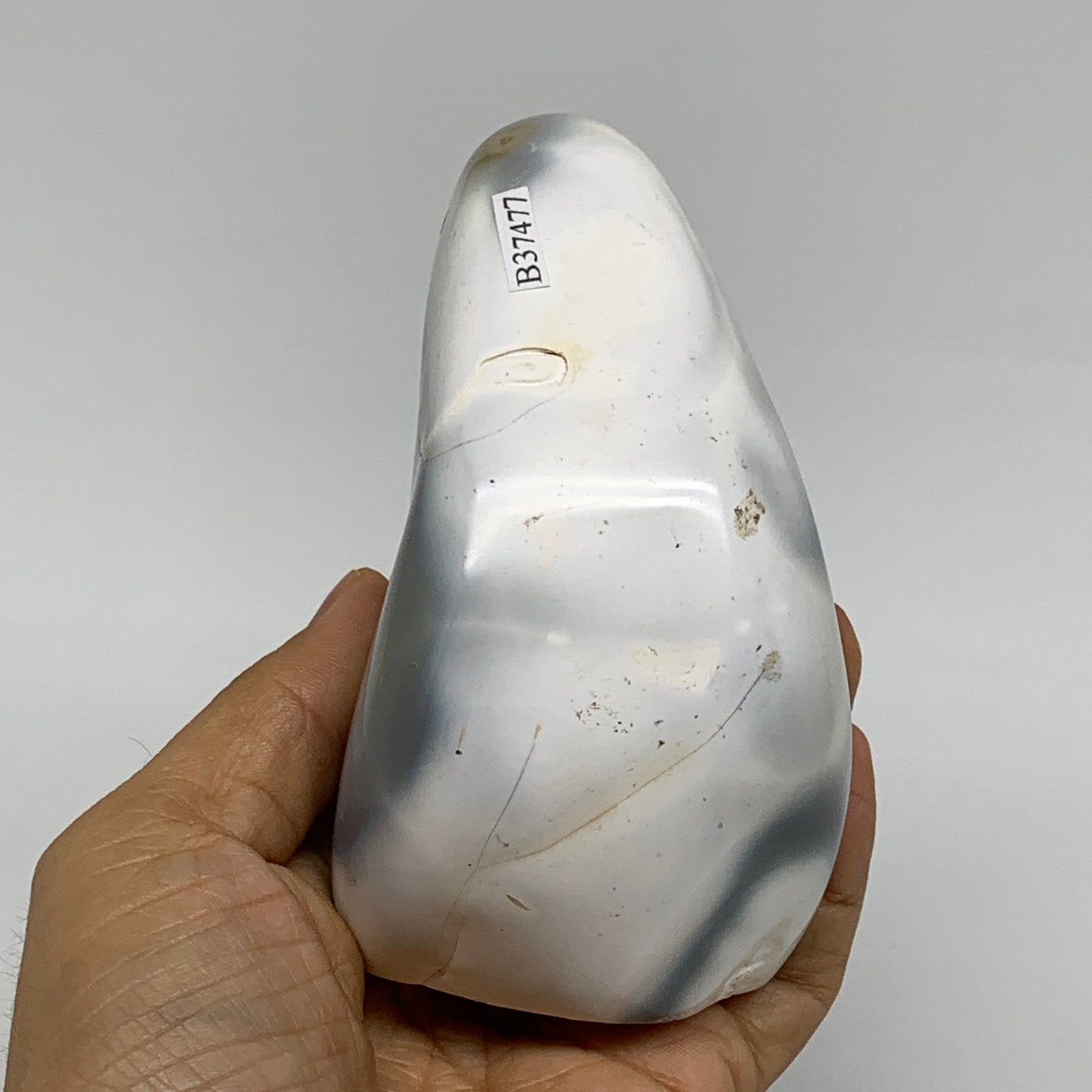 1.05 lbs, 4.2"x2.5"x2.2" Orca Agate Freeform Reiki Energy Crystal, B37477