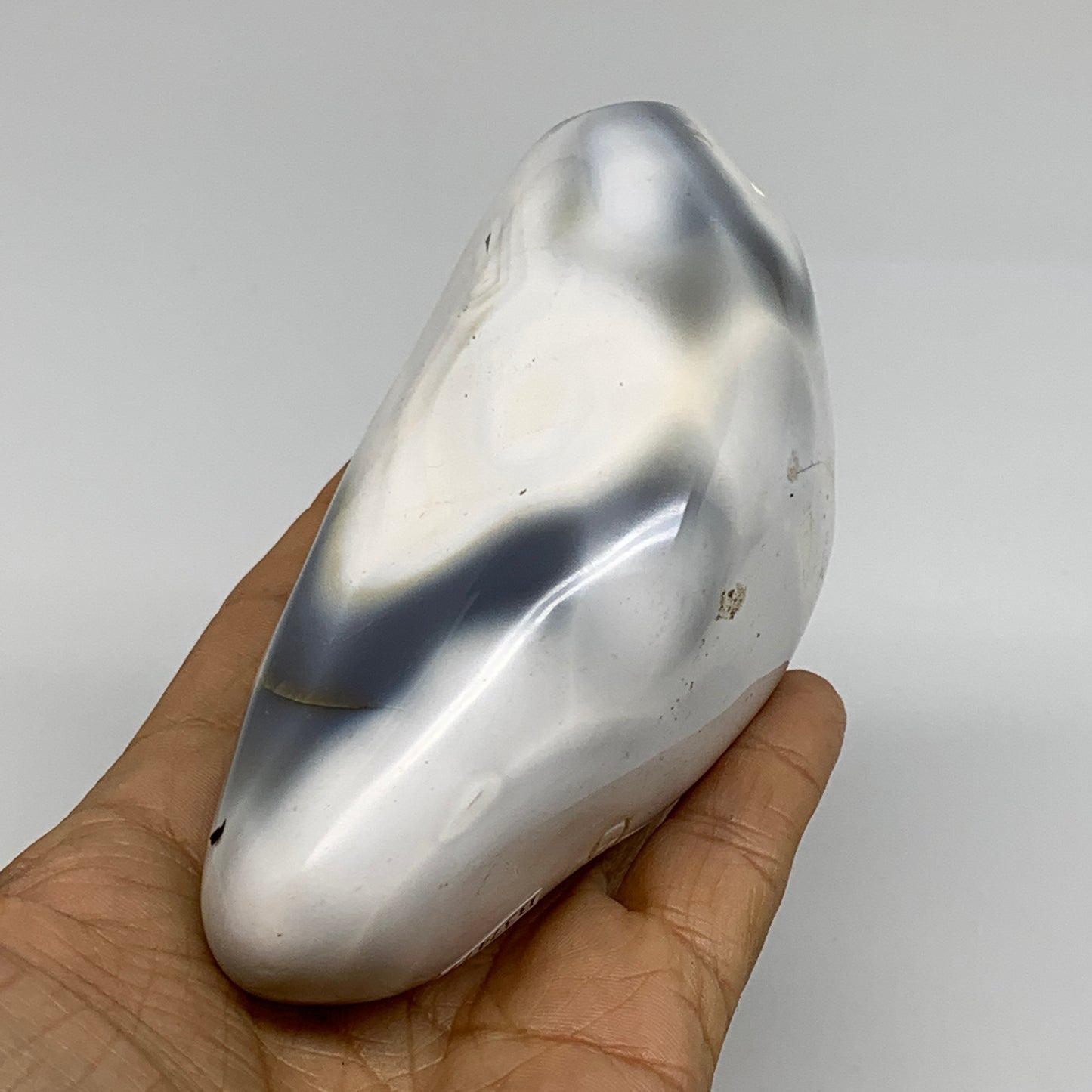 1.05 lbs, 4.2"x2.5"x2.2" Orca Agate Freeform Reiki Energy Crystal, B37477