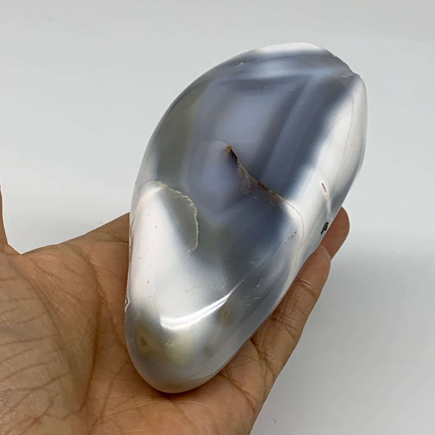 1.05 lbs, 4.2"x2.5"x2.2" Orca Agate Freeform Reiki Energy Crystal, B37477