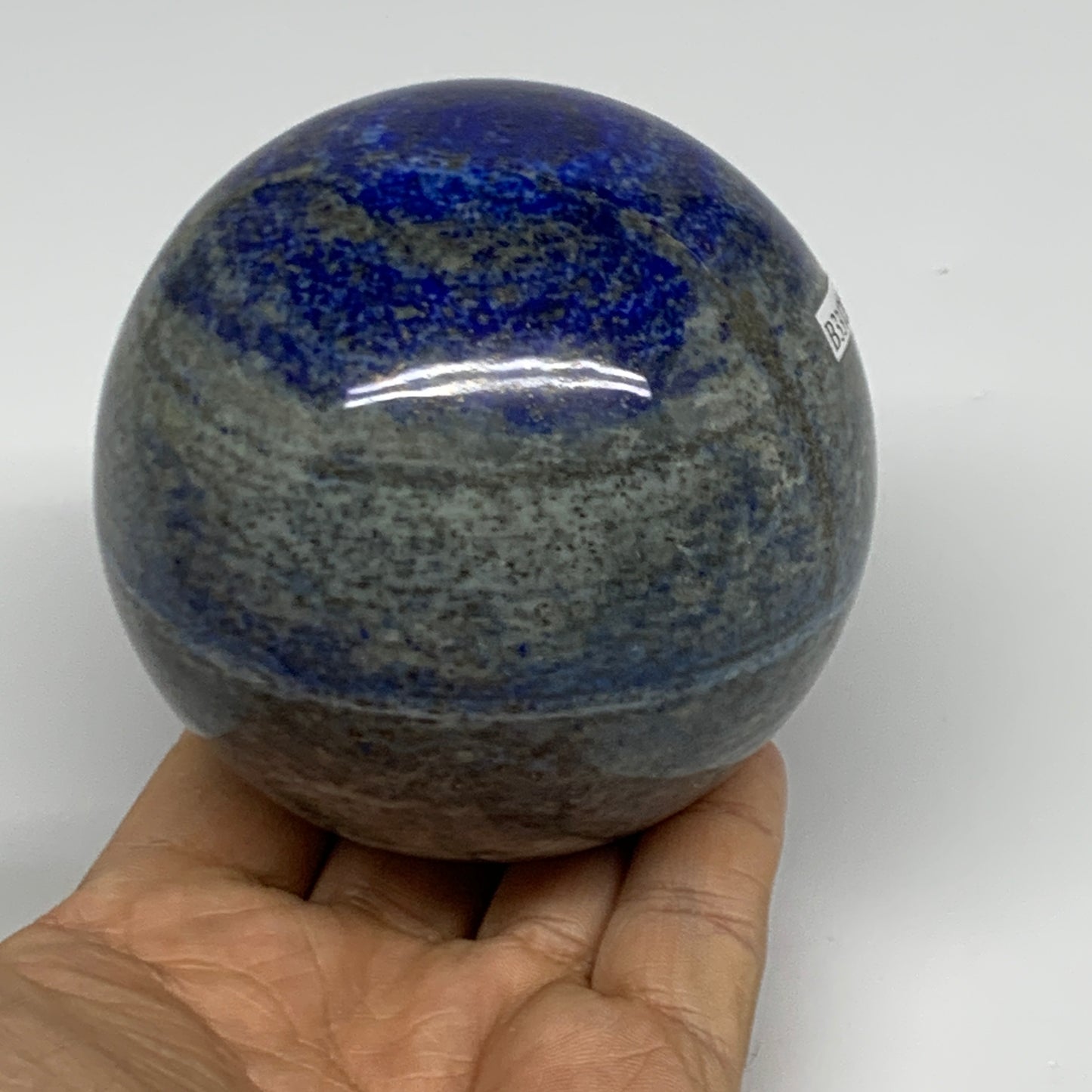 1.9 lbs,3.2"(80mm), Lapis Lazuli Sphere Ball Gemstone @Afghanistan, B33128