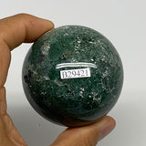 227.1g,2.2"(56mm), Natural Moss Agate Sphere Ball Gemstone @India,B29421