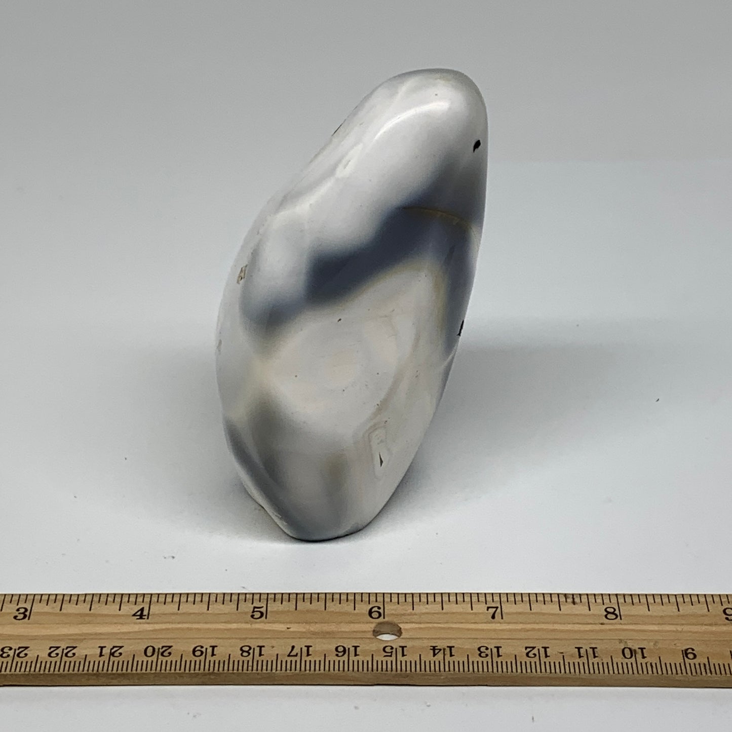 1.05 lbs, 4.2"x2.5"x2.2" Orca Agate Freeform Reiki Energy Crystal, B37477