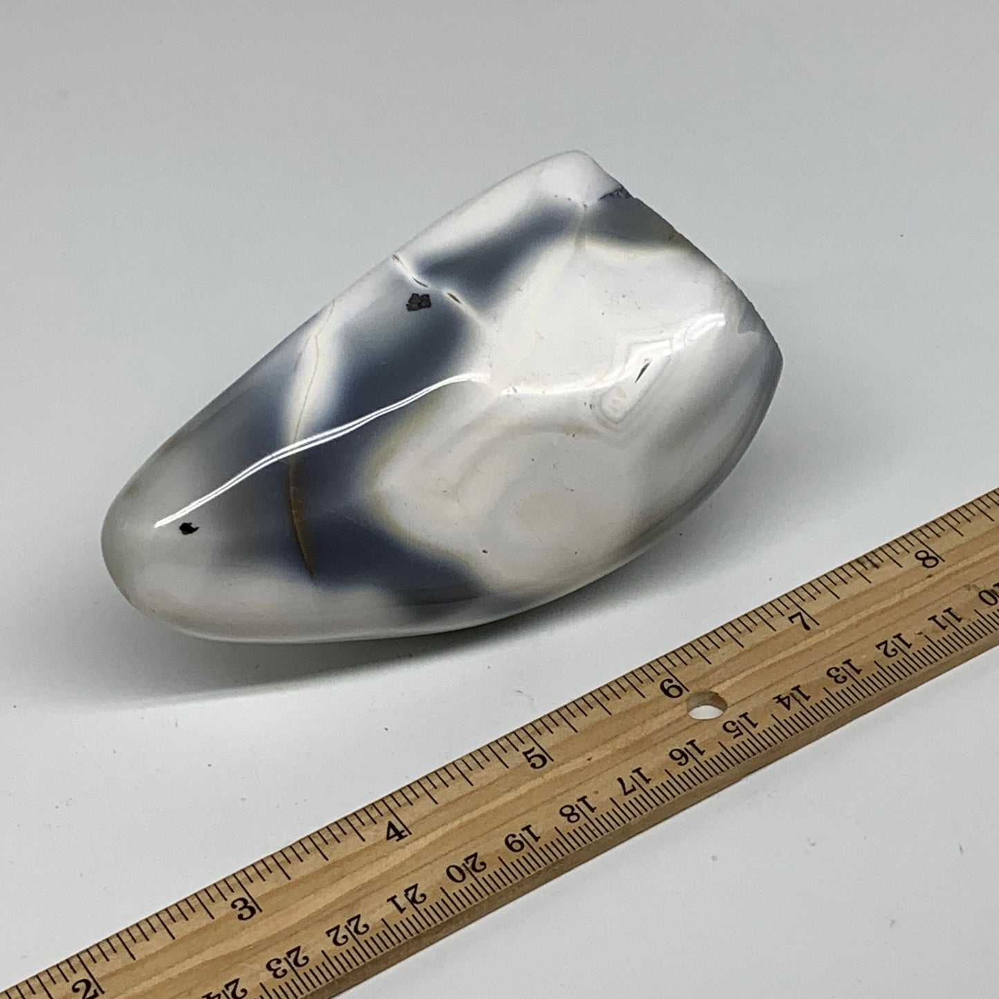 1.05 lbs, 4.2"x2.5"x2.2" Orca Agate Freeform Reiki Energy Crystal, B37477