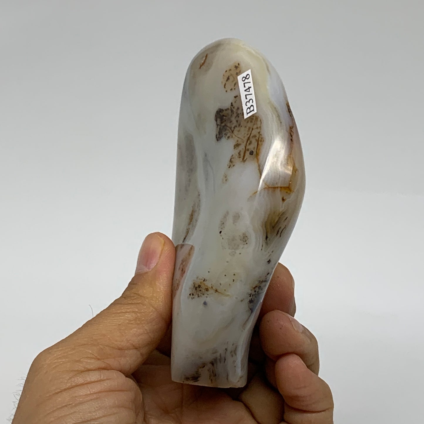 0.62 lbs, 4.1"x2.7"x1" Dendrite Agate Freeform Reiki Energy Crystal, B37478